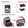 Shuttle Art Illustration Alcohol Twin Tip with Carrying Perfect for Coloring Art Adults Gift Markers, 24-Color Set, Brush-Type Markers, (Fine Tip),