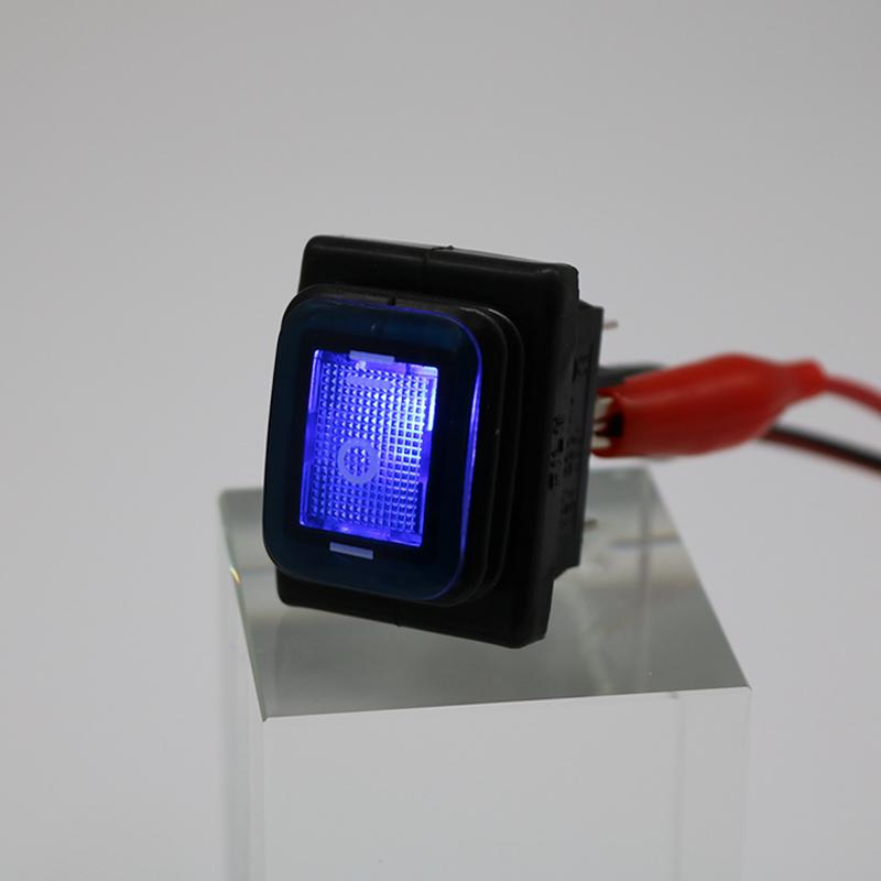 Вкл-Выкл-Вкл 6-контактный 12 В Автомобильный Лодочный светодиодный кулисный переключатель с фиксацией водонепроницаемый переключатель