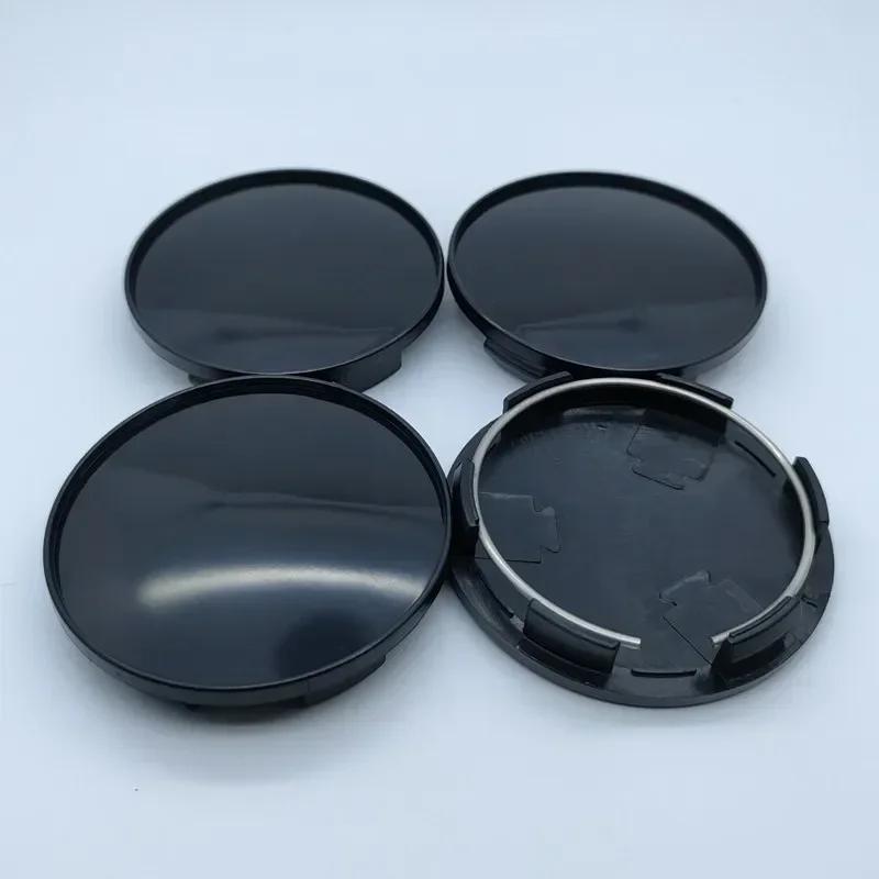 4pcs O.D 68mm / I.D 62mm Blank No Emblem Car Wheel Center Caps Wheels Hub Rim Hubcaps Centre Cover Replace Styling Accessories