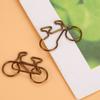 20pcs Metal Bicycle Shape Paper Clips Coffee Color Bookmark Office School Stationery Clip