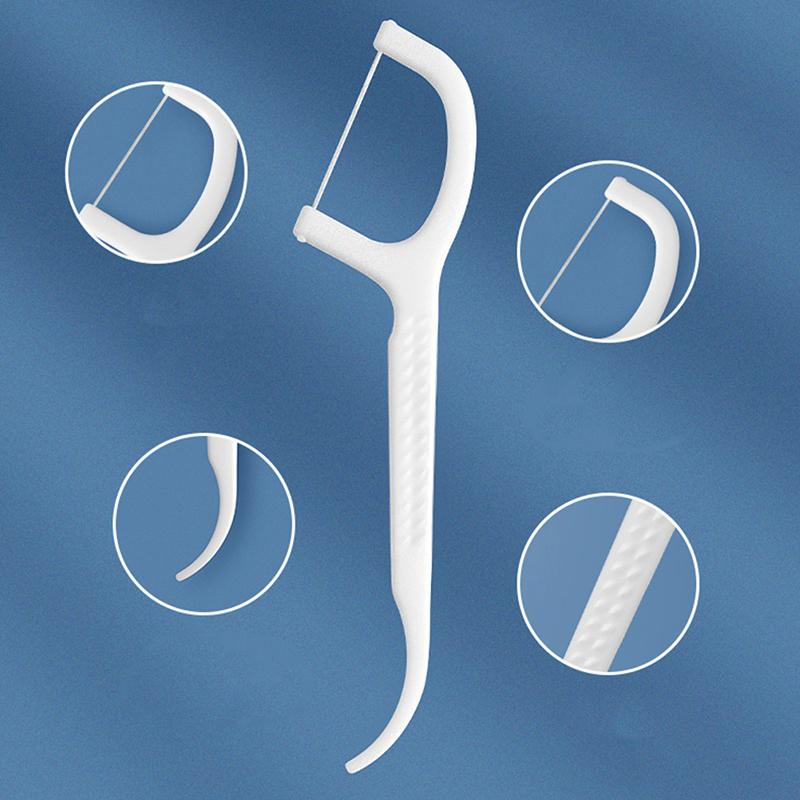 30/50Pcs Dental Floss Flosser Picks Toothpicks Teeth Stick Tooth Cleaning Brush