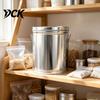 Weather Resistant Dry Food Container Metal Rice Storage Canister with Lid, Moisture-proof Container, Large Capacity Jar Durable Pantry for Goods