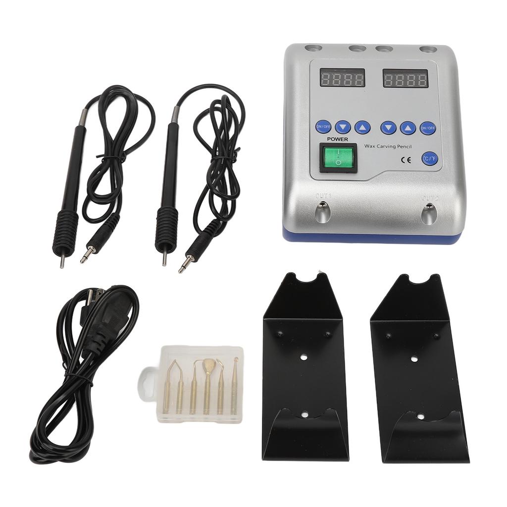 Dental Electric Wax Knife Double Carving Pencil Adjust Temperature Dental Wax Carver