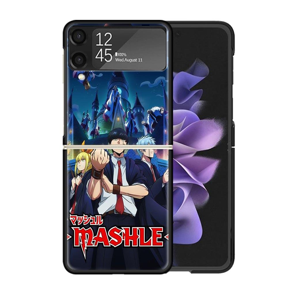 Mashle Magic And Muscles Clear Phone Case For Samsung Z Flip 7 6 5 4 3 Galaxy ZFlip7 ZFlip6 ZFlip5 ZFlip4 ZFlip3 5G Print Cover