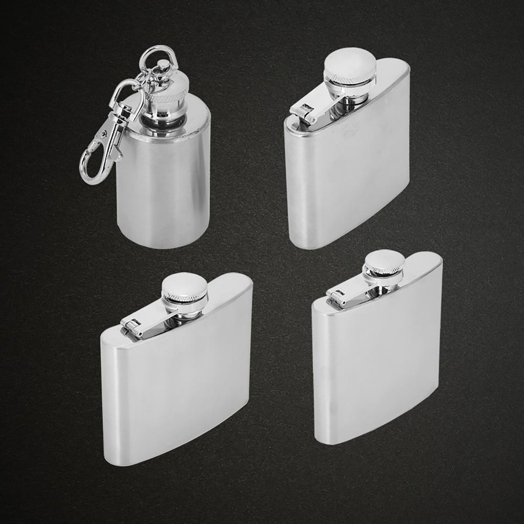 Портативная фляжка для вина и виски из нержавеющей стали, элегантный контейнер для бутылок алкоголя с воронкой, фляжка для алкоголя из нержавеющей стали, фляжка для вина