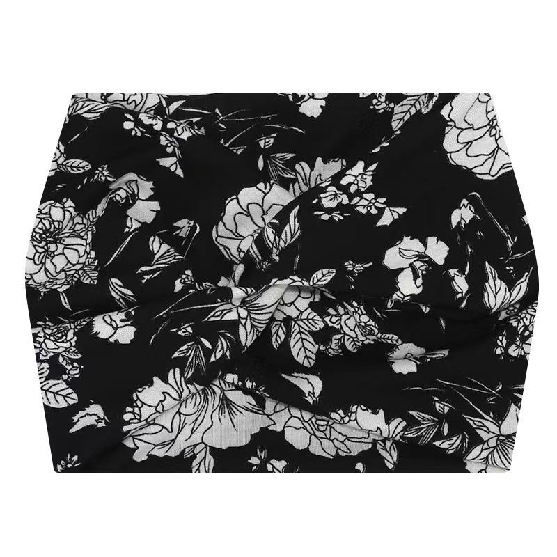 Африканская очень широкая эластичная повязка на голову для йоги и спорта