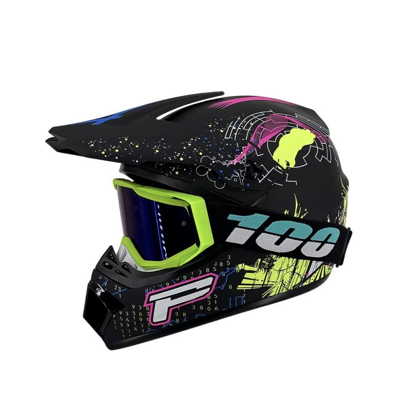 Full Face Motorcycle Helmet Off-Road ATV Mountain Bike Downhill Kart Adult Use ABS Material