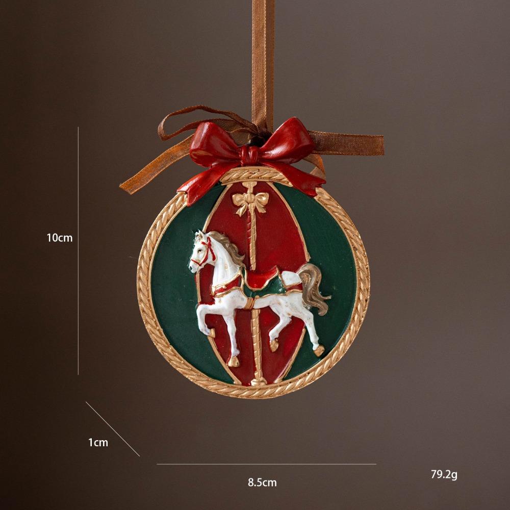 Santa Claus Christmas Tree Hanging Decor 3D Design Resin Hanging Ornament Window
