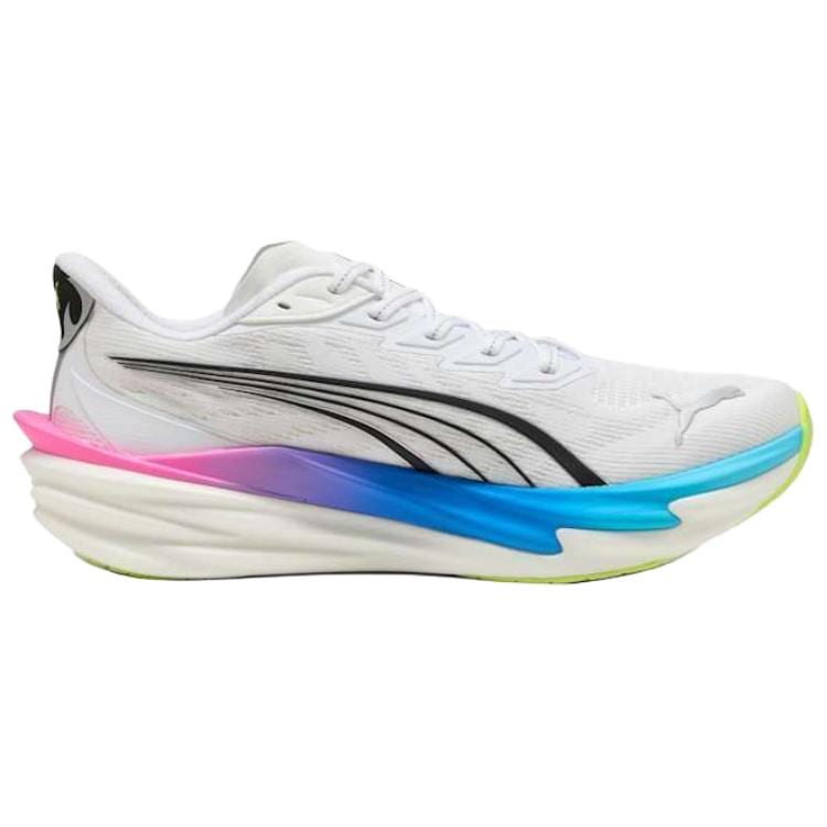 Puma Кроссовки для бега Deviate Nitro 4 Унисекс Белый Синий Розовый 312123-10