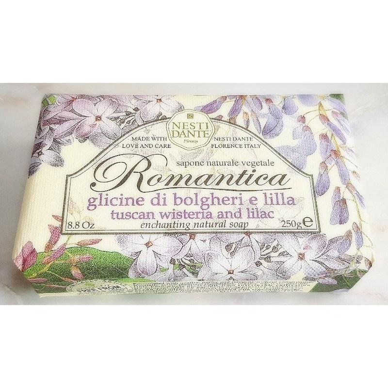 Nesti Dante Romantica Wisteria & Lilac Italian Scented Soap 250g, 3 pcs
