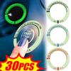 Car Ignition Keyring Sticker Luminous Key Ring Ignition Switch Protective Styling Decoration Auto Key Ring Fluorescent Stickers