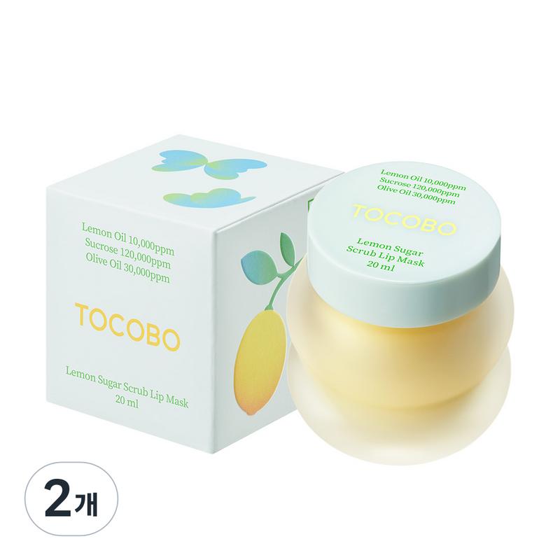 Tocobo Lemon Sugar Scrub Lip Mask 20ml, 1 pcs, 2 pcs