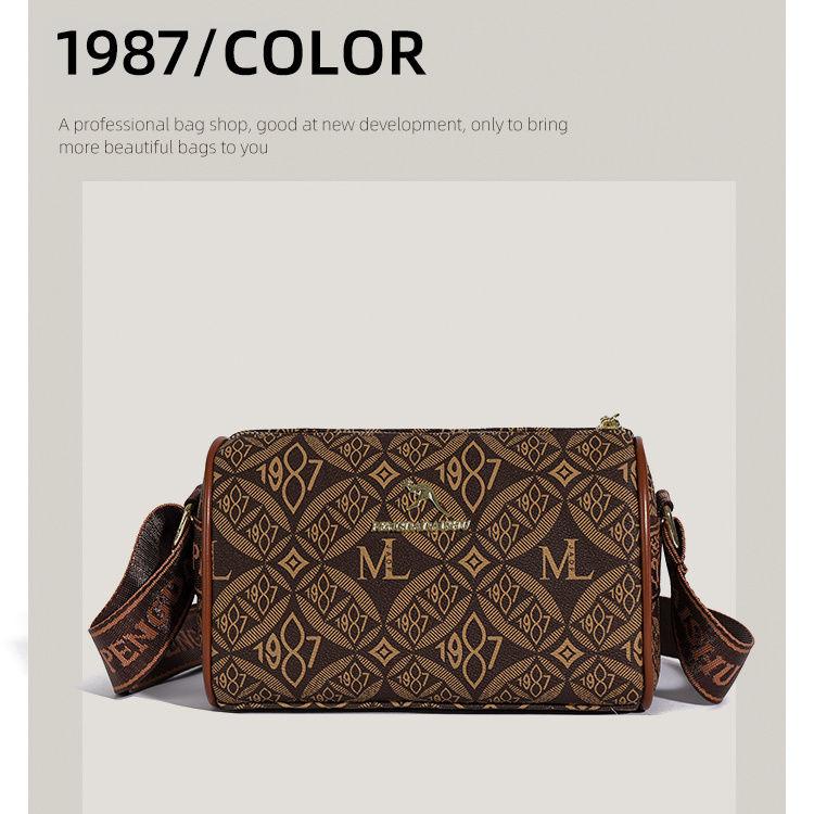 3D женская подушка широкополосная большой вместимости одноплечная цилиндрическая сумка кроссбоди для уличного сочетания