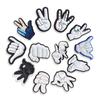 12Pcs Personalized Gesture Series PVC Shoe Charms for Shoe Decorations