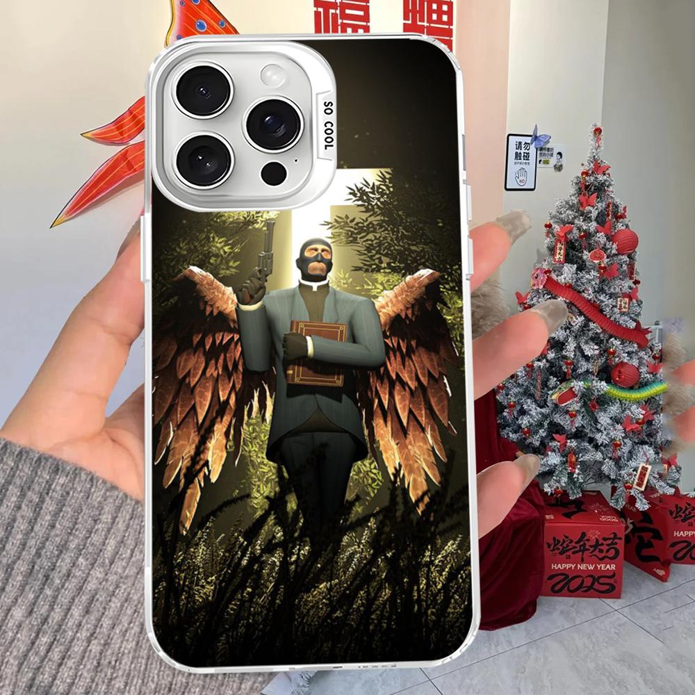 Чехол для телефона Team Fortress 2 для iPhone 16 15 14 13 12 11 Pro Max X XR XSMAX 8 7 Plus Матовый Ударопрочный Задний Чехол