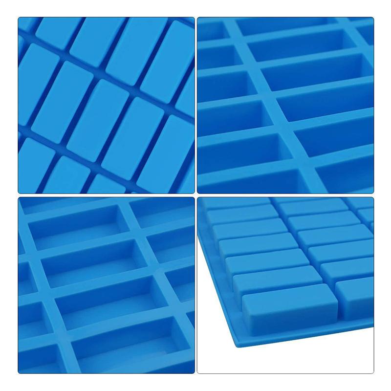 Узкая прямоугольная силиконовая карамельная твердая форма для конфет для шоколадных трюфелей, ганаша, желе, пралине, пирожного, масла, формы для лотка для кубиков льда