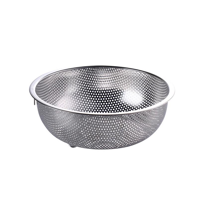 ZISIZ Stainless Steel Double Handle Drain Baskets