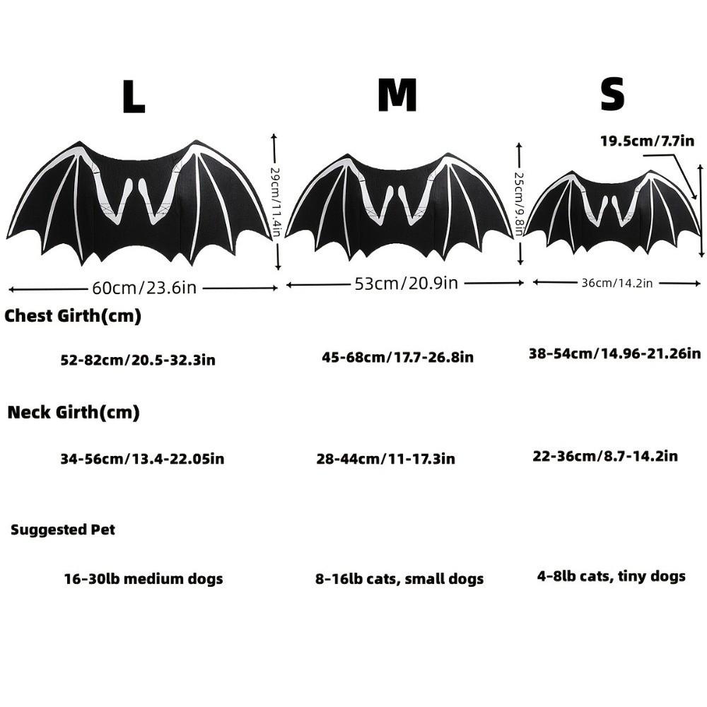 Role-playing Prop Halloween Pet Bat Wings Halloween Costume Festival Dress Up Pet Supplies