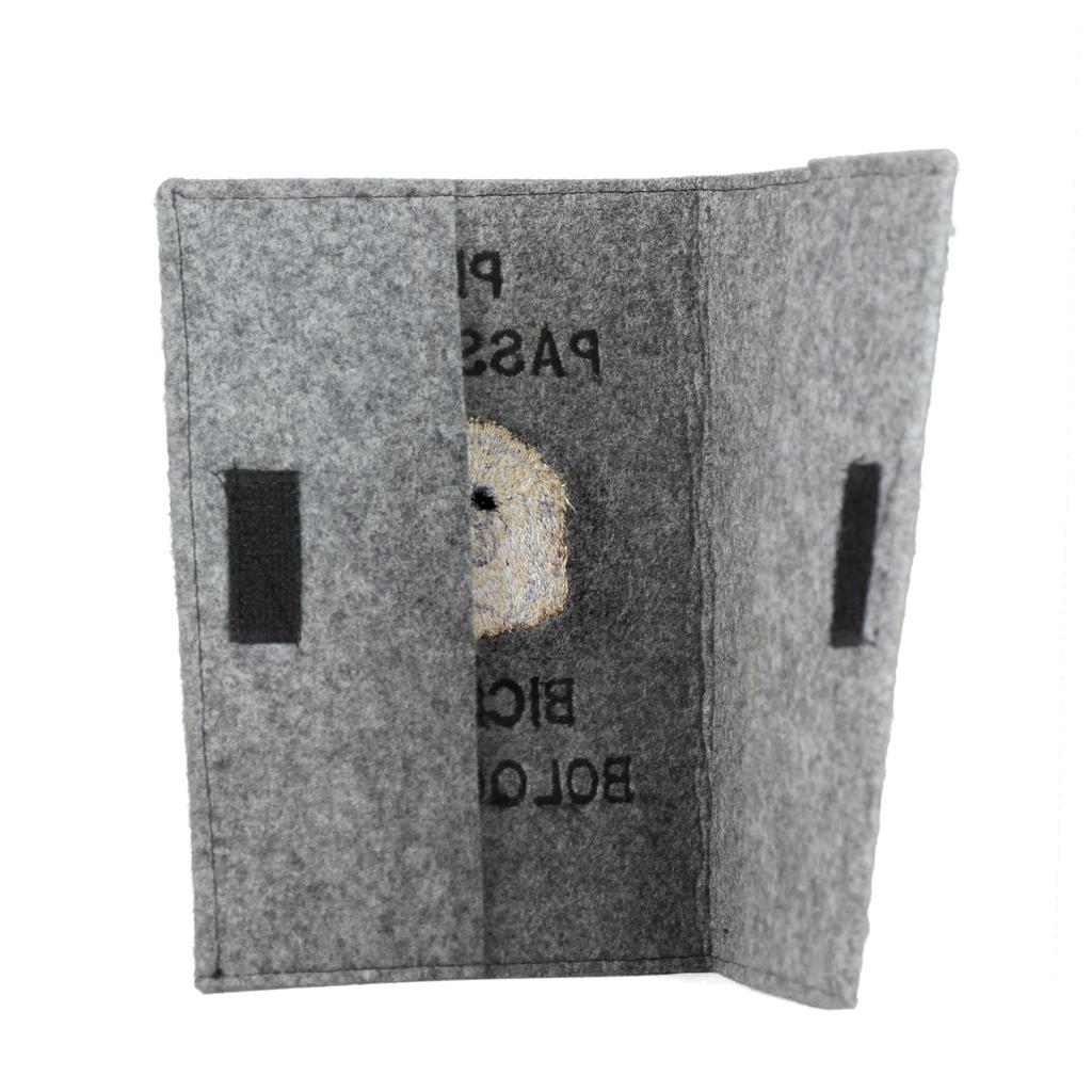 Bichon Frise, Bichon Tenerife, Bichon a poil frise - Dog passport case, document case, gift for the traveller from the Art-Dog brand
