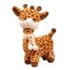 Шарф Жираф Плюшевая игрушка Мягкое Чучело Животное с Вязаным Шарфом Друг для Обнимашек для Детей Декор для Детской и Подарок на Детский Праздник, День Рождения
