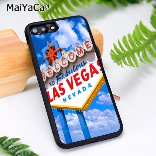 MaiYaCa Las Vegas Sign LIGHTS Nevada Phone Case For iPhone 17 Air 16 15 14  11 12 13 Pro MAX Plus coque Cover Shell