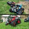 391pcs Technic RC Tracked Stunt Racer APP Remote Control Building Block Vehicle Creator Car Bricks