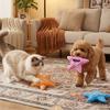 Hidden Treat Pockets Starfish Dog Toy Built-In Squeaker Paper Dog Puzzle Toy  Boredom Relief