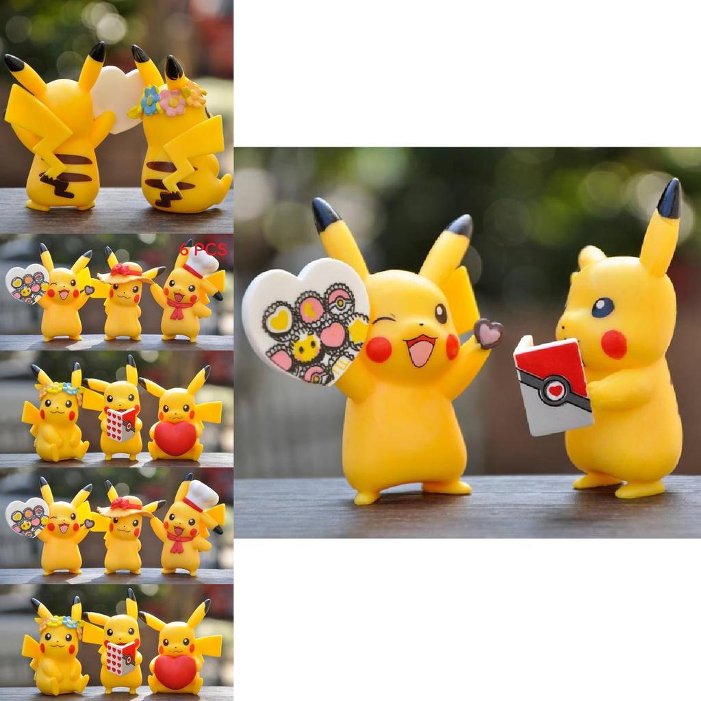 Покемон Пикачу ПВХ Фигурка Блайнд Бокс Настольный Декор Для Коллекционеров И Поклонников