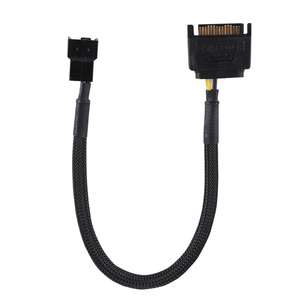 5 шт. SATA 15Pin на 4Pin адаптер питания вентилятора охлаждения кабель-конвертер 22AWG кабель