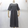 GMXIA Весна/лето О-образный вырез рукава 1/2 большого размера повседневные свободные длинные однотонные хлопковые платья