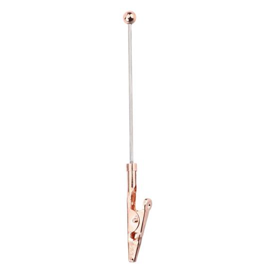 Beadable Clip Accessories Metal Clip, Long-Tailed Crocodile Clamp, Note Memo Holder, Clips DIY Photo for Office Home Desk, Party Favors Decorative