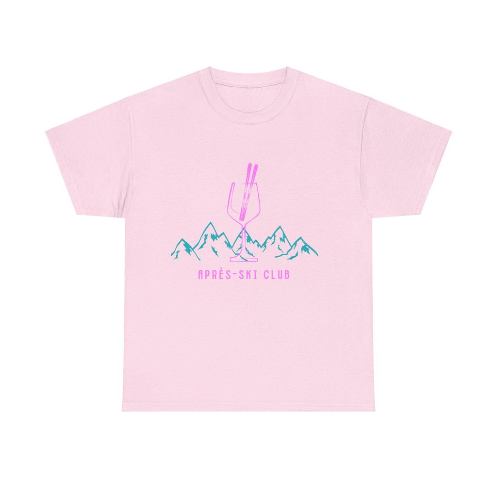 Relaxed And Stylish Ski Party Tshirt Suitable For Cabin Activities And Afterski Gatherings For Ski Resorts And Ski Clubs