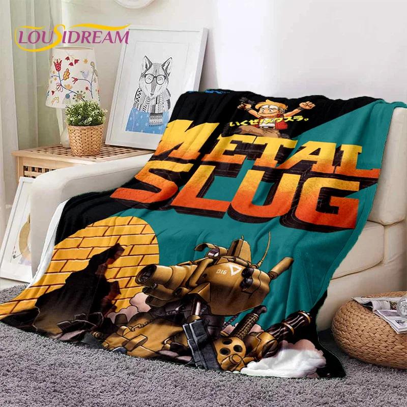 Metal Slug Classic Retro Game Cartoon Soft Flannel Blanket for Beds Bedroom Sofa Picnic,Throw Blanket for Cover Outdoor Leisure