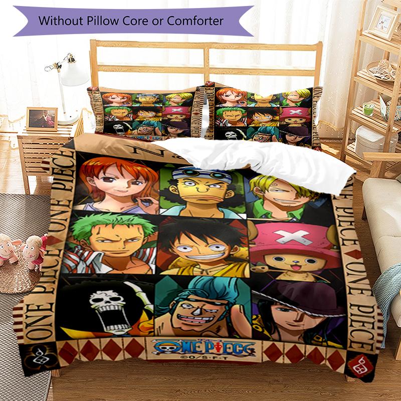 3pcs Custom Name One Piece Bedding Set Duvet Cover Closure Includes 1 Duvet Cover & 2 Pillowcases, Soft and Comfortable for All Seasons.