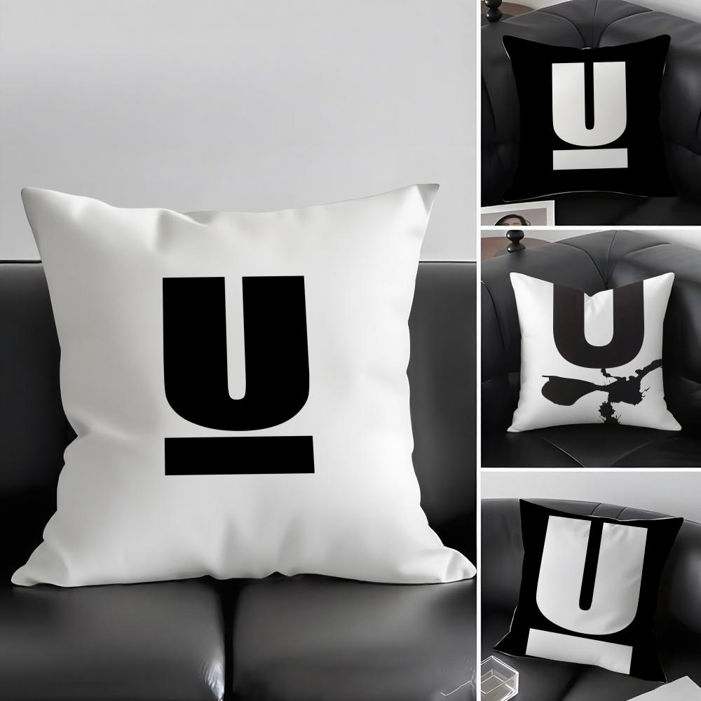 Бренд UUndercover Подушка-чехол Элегантный комфорт Наволочка Диван-кровать Двусторонняя печать Невидимая молния Декор для дома