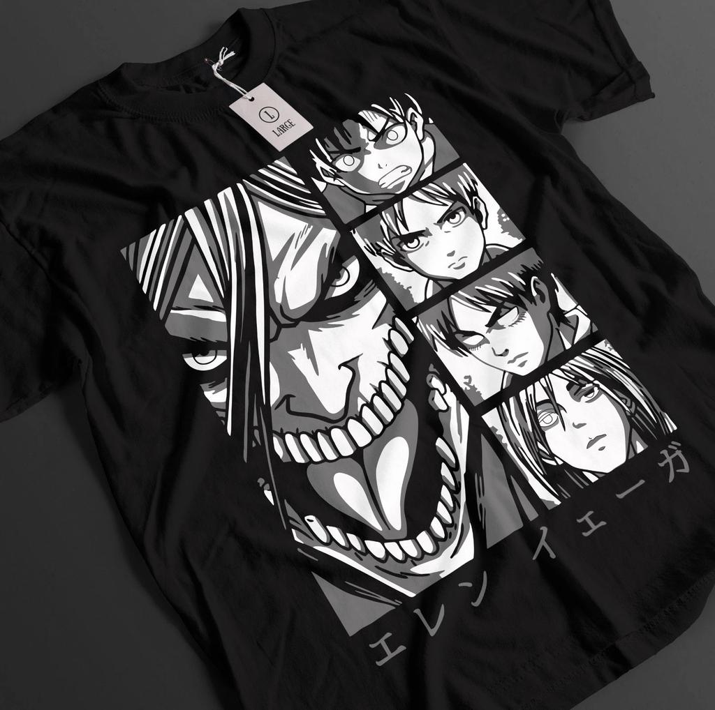 Relaxing and Comfortable Attack on Titan Shirt Eren Yeager Summer TShirt 2026 New Cotton Summer for Unisex