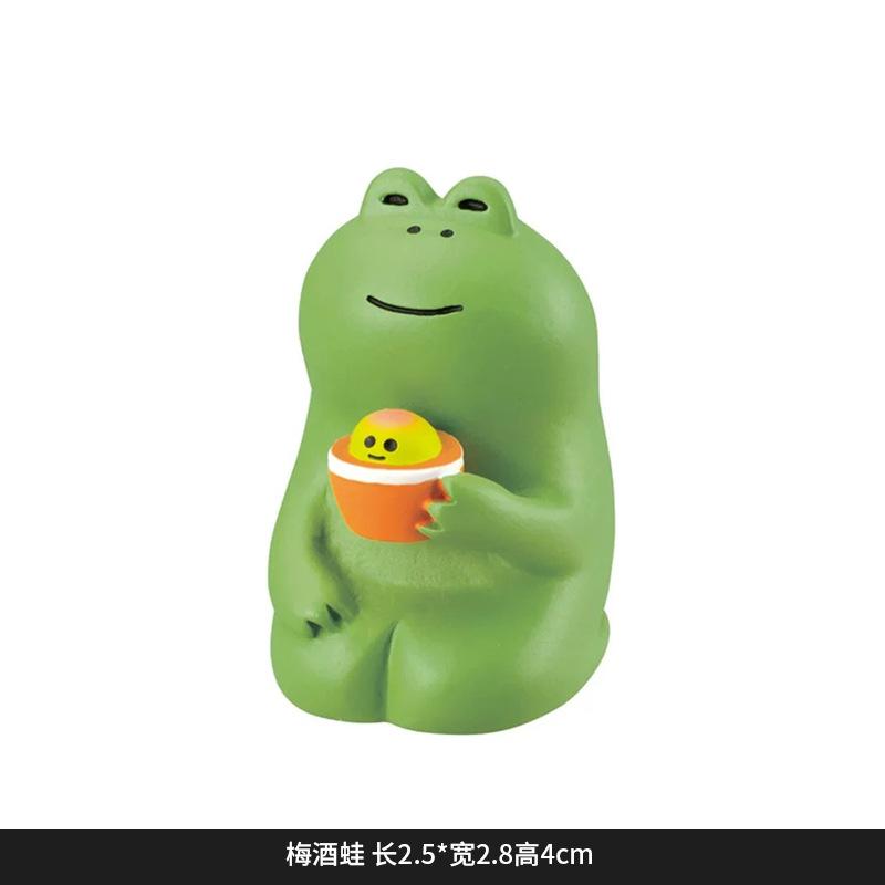 Frog Rocking Chair Cute Handmade Ornament Home Desktop Cute Granule Car DIY Trendy Play Resin Small Pendulum Arts and Crafts