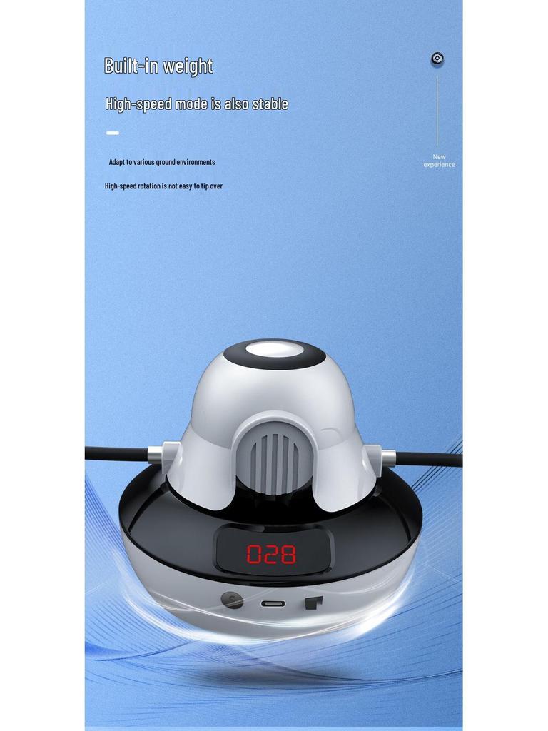 Умная электрическая скакалка с 10 уровнями регулировки и счетчиком с дистанционным управлением для тренировок детей