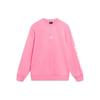Li-Ning Свободная толстовка с круглым вырезом и вышитым логотипом, топы унисекс с длинными рукавами, розовый цвет AWDT605-7