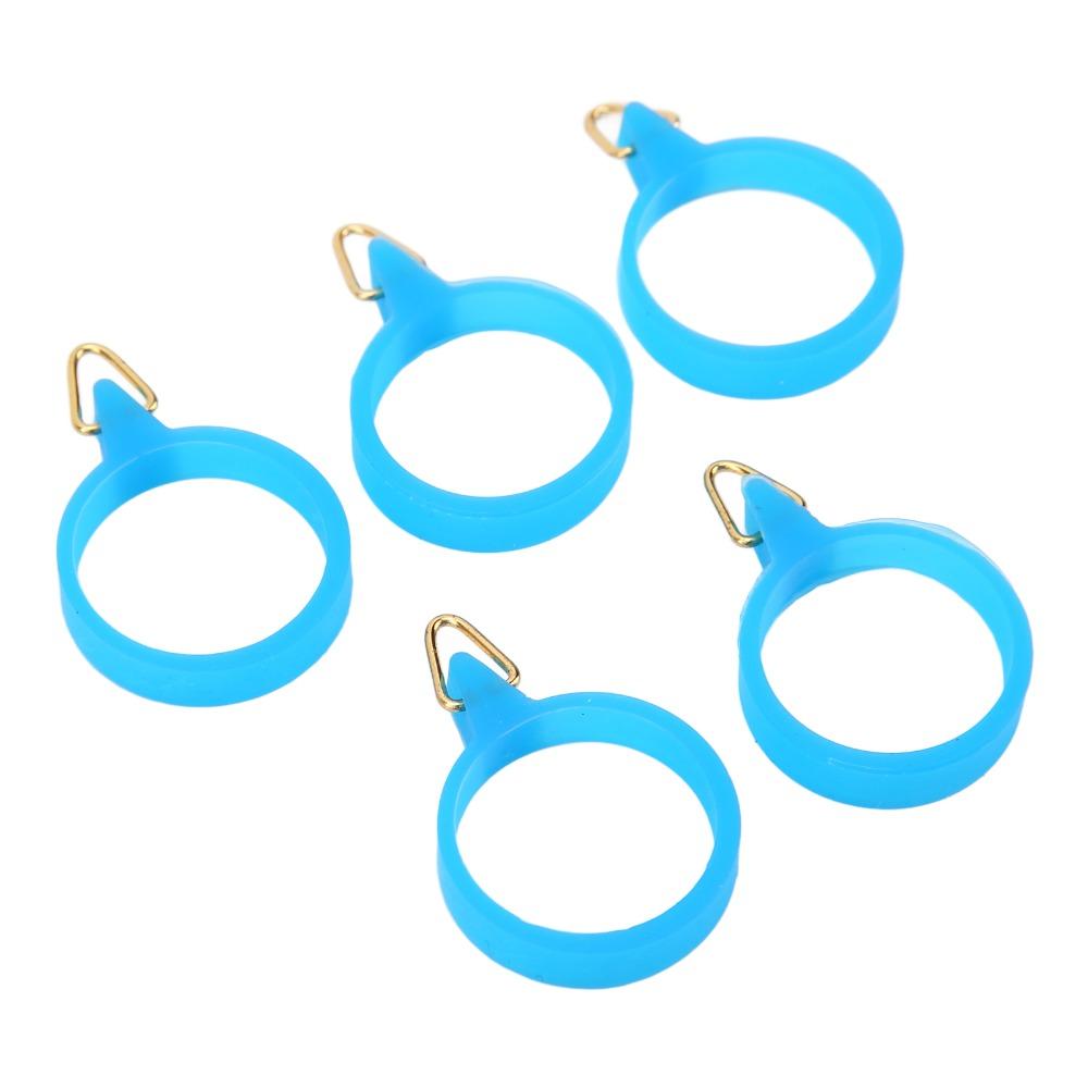 5PCS with Rubber Circle Fishing Rod Hook Holder Fishing Hook Holder for Outdoor Fishing