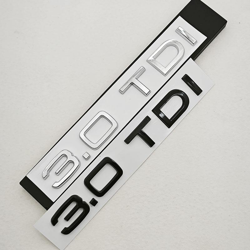 2026 3D ABS Car Letter Rear Trunk Badge Logo 2.8TDI 3.0TDI Emblem Sticker Decals For 4YTFG A4 A5 A6 A7 A8 Q5 Q7 VW Touareg Accessories
