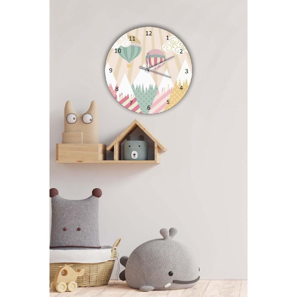 Decorative Kids Room Balloon Wall Clock 30x30cm