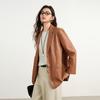 Women's Autumn PU Leather Casual Blazer