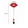 Rhinestone Charms Fashion Accessories Banquet Jewelry Red Lip Lipstick Brooch Badge Scarf Pin