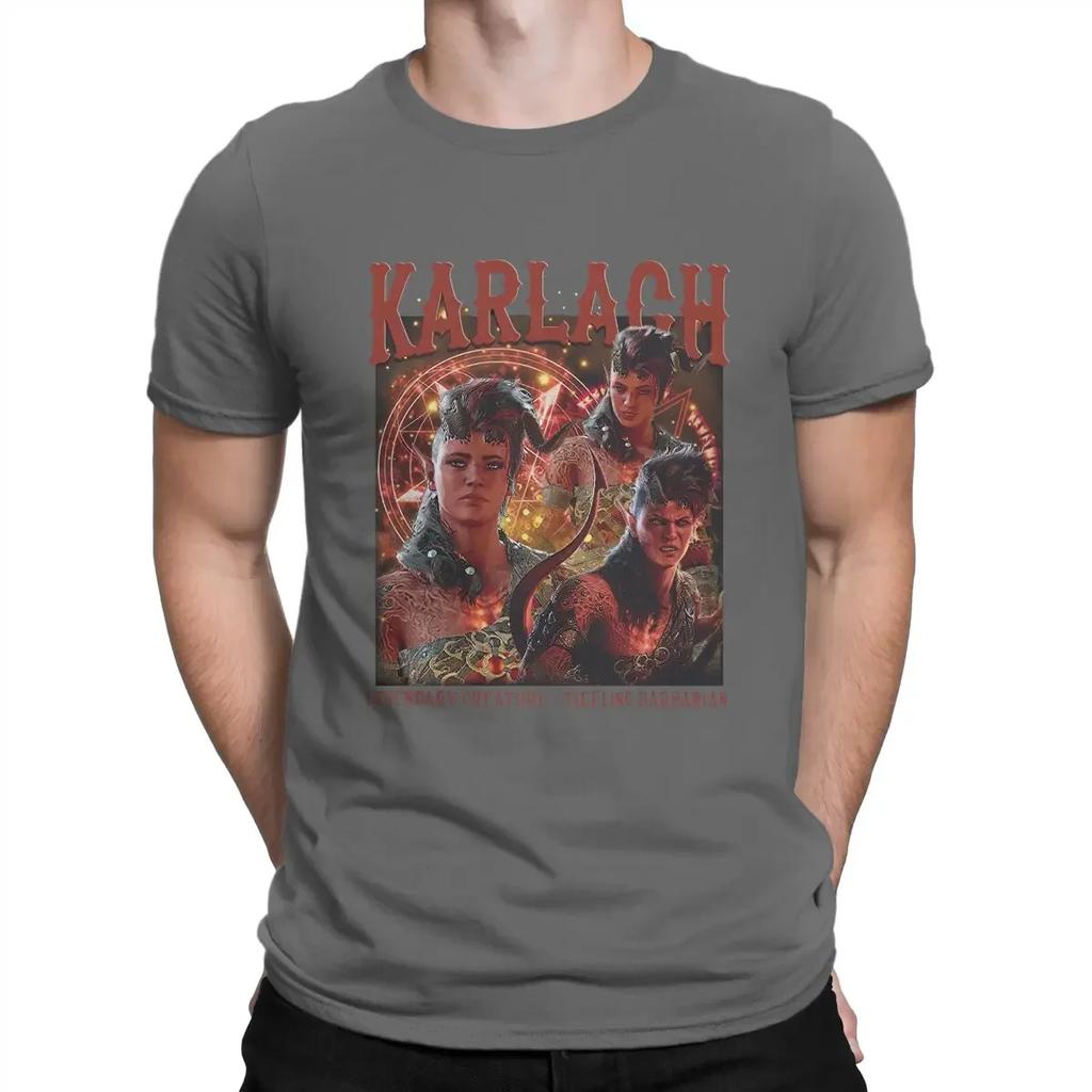 Tshirt Humor Top Quality Gift Idea Karlach Unisexs Tshirts Astarion Gale Baldurs Gate 3 O Neck Tops 100 Cotton Unisex Clothing