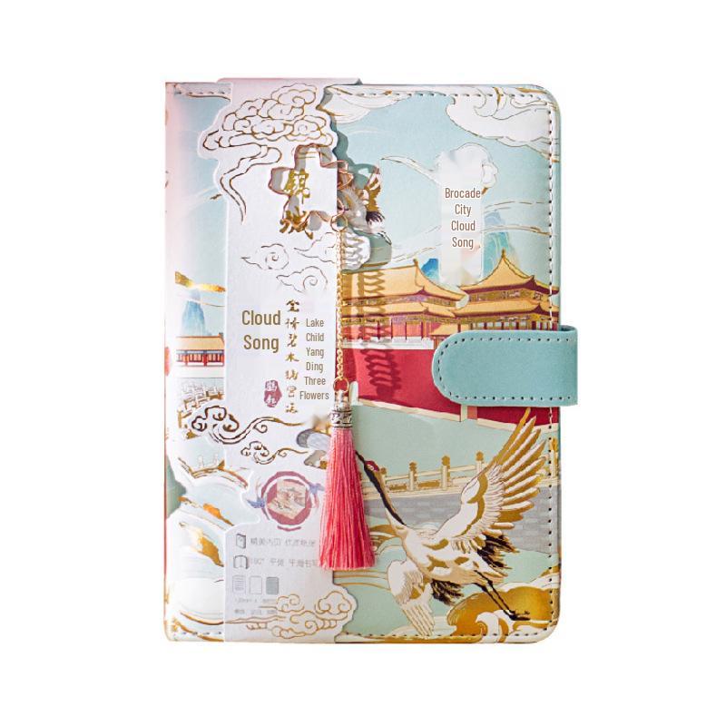 Ретро-цветная магнитная пряжка - Блокнот серии Jincheng Yunge: Дневник классической архитектуры - Идеальный подарок для студента