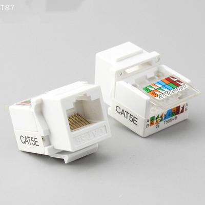 10 шт. RJ45 CAT 5 5E Удлинитель Штекер Сетевой Кабель Разъем Сеть Ethernet Двойная Прямая Головка Соединитель Кабеля Lan
