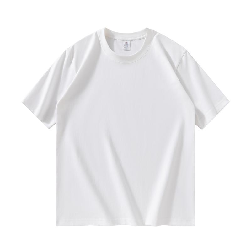 Zirunking Дышащая хлопковая футболка с круглым вырезом и коротким рукавом, облегающие однотонные футболки в уличном стиле HUXI