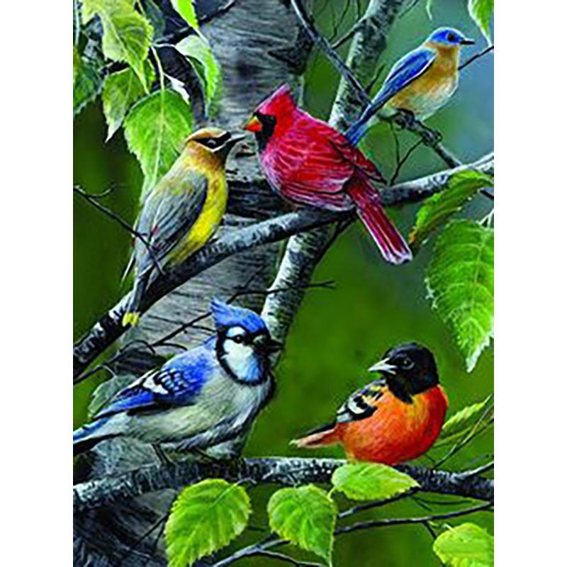 DIY 5D Diamond Painting Full Drill Round Animal Bird Diamond Embroidery Cross Stitch Mosaic Kit Wall Art Gift Home Decor
