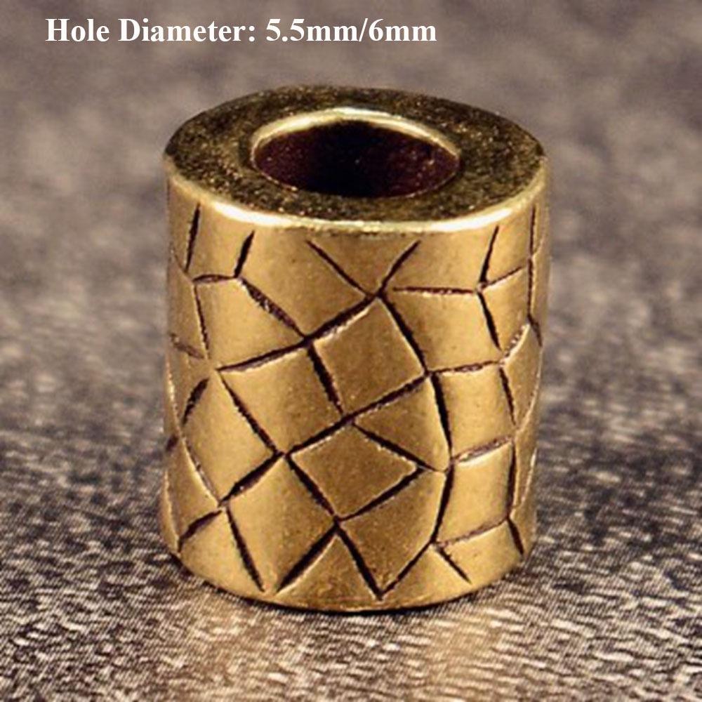 Браслет-кольцо ручной работы в стиле ретро с бусинами, шнурок-подвеска, EDC инструмент для улицы